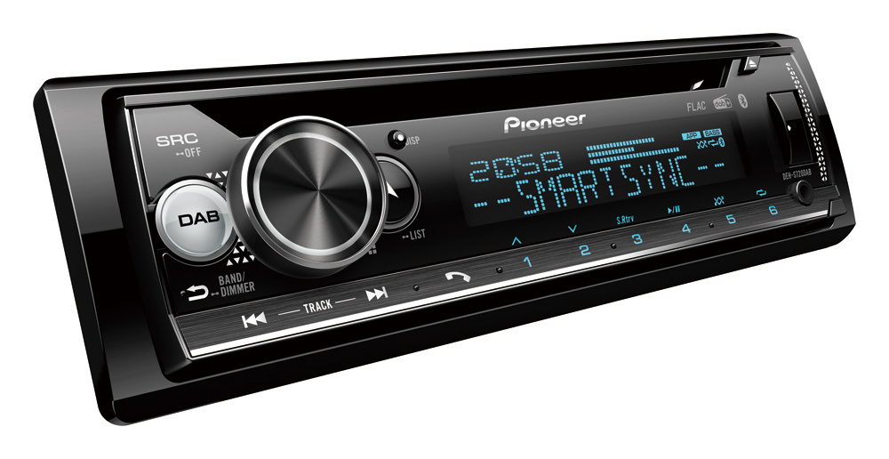 Pioneer DEH-S720DAB, bilstereo med 2x Bluetooth och DAB+ returexemplar