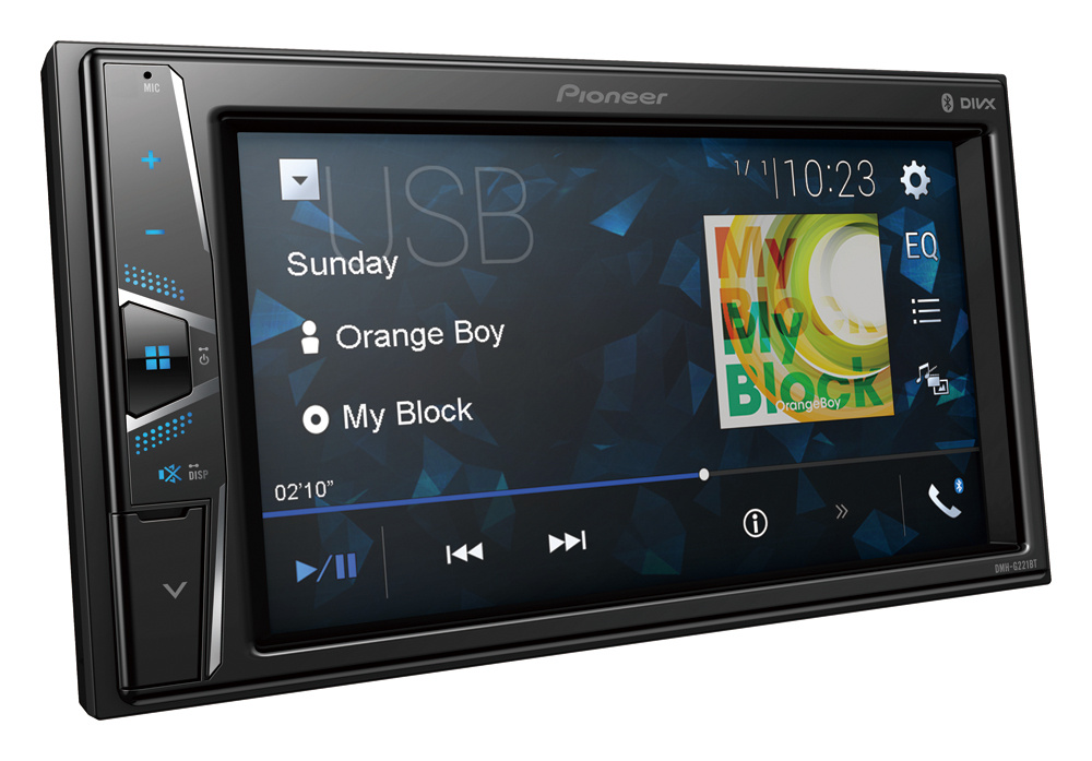 Pioneer DMH-G221BT, bilstereo med Bluetooth och handsfree