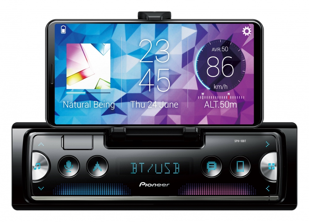 Pioneer SPH-10BT, bilstereo med Bluetooth och USB, fraktskadad kartong