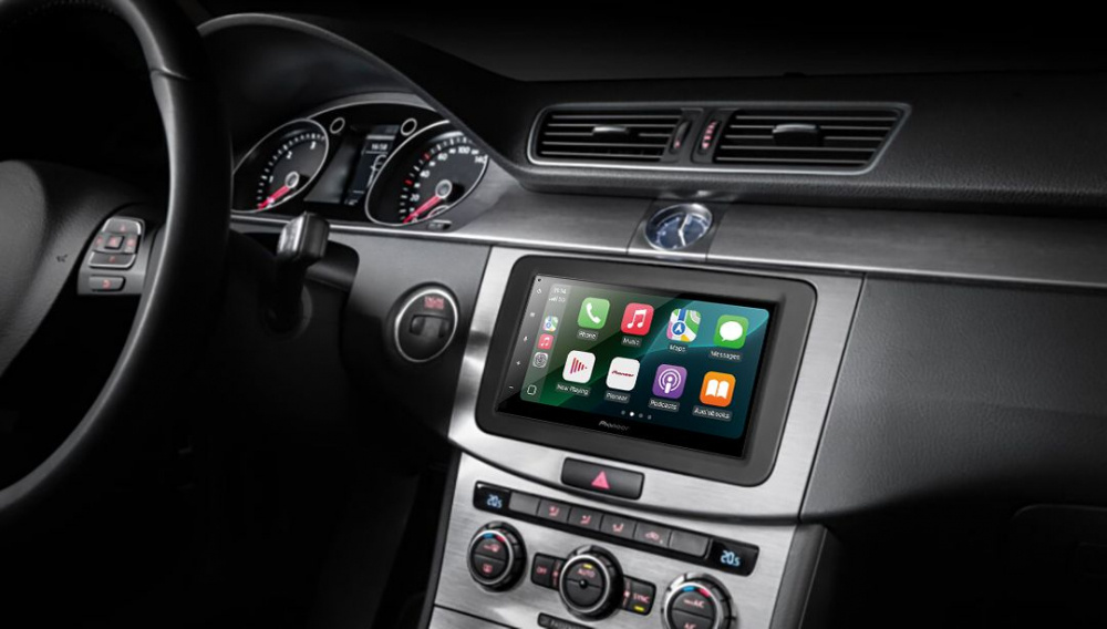 Pioneer SPH-DA150BT, bilstereo med CarPlay, Android Auto och Bluetooth, returexemplar