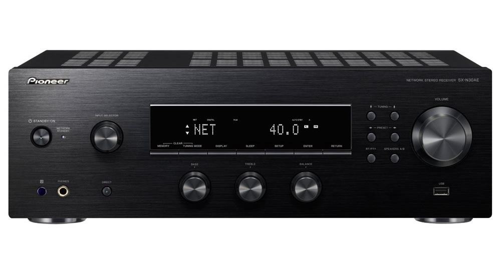 Pioneer SX-N30AE receiver med nätverk, svart