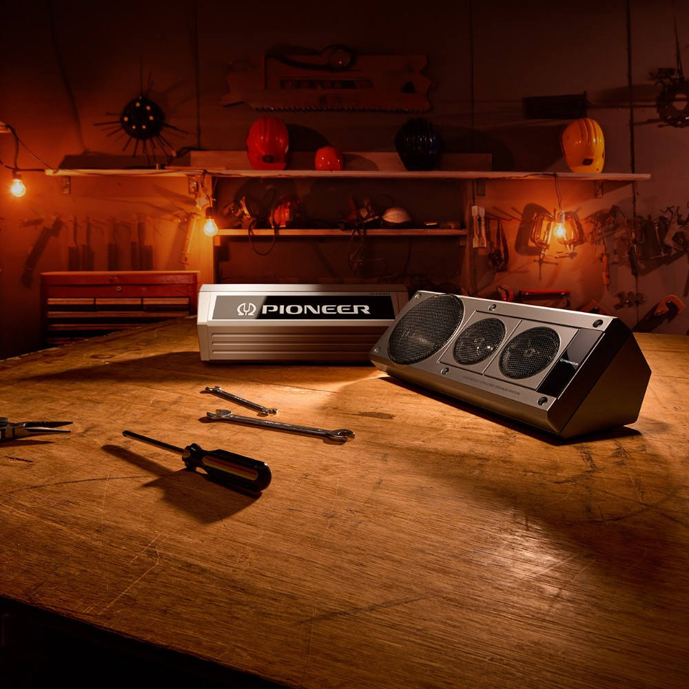 Pioneer TS-X40SXT 3-vägs lådhögtalare med retrodesign, par