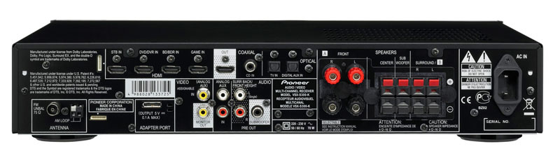 Pioneer VSX-S300 med Jamo A102 Svart