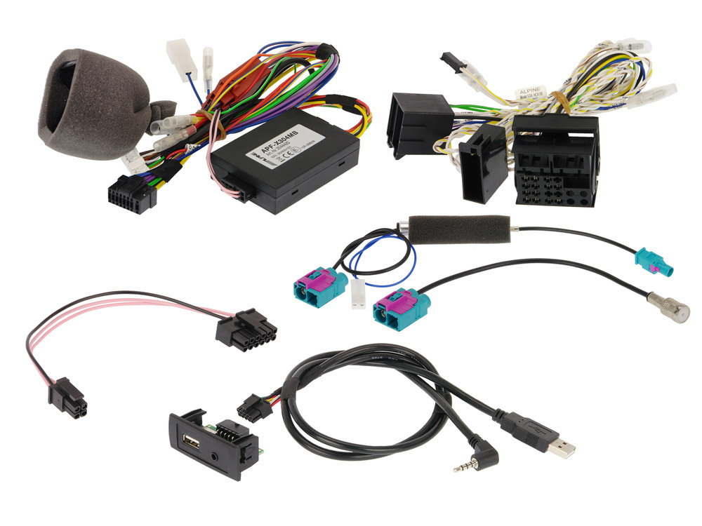 Rattstyrningskablage med flera kablar och kontakter för Mercedes Vito.