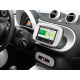 ALPINE ILX-702D, bilstereo med DAB+, Apple CarPlay och Android Auto Skärm med Google Maps, ruttinformation och kontroller för Alpine bilstereo.