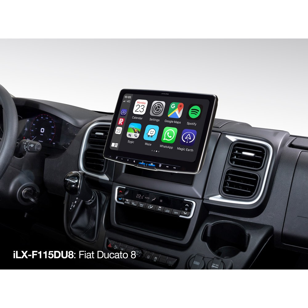 Alpine iLX-F115DU8 (Halo 11), bilstereo till Ducato 8 med CarPlay och DAB+