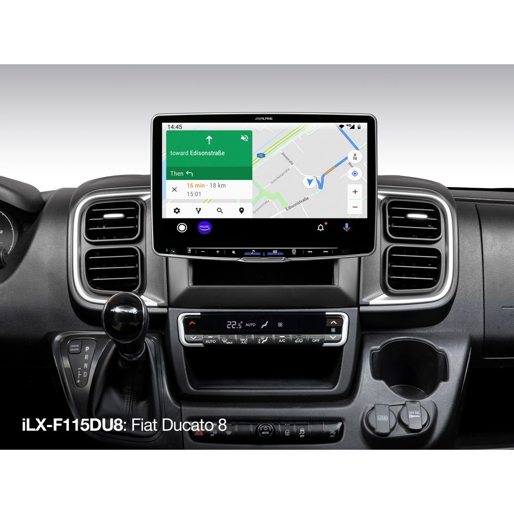Alpine iLX-F115DU8 (Halo 11), bilstereo till Ducato 8 med CarPlay och DAB+