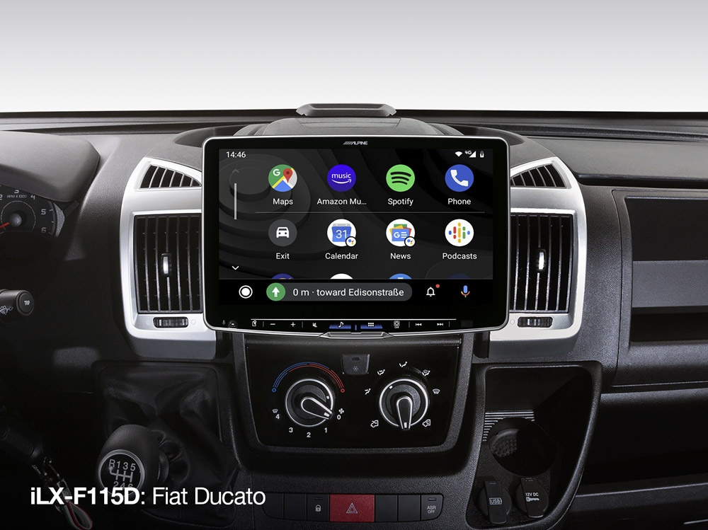 Alpine ILX-F115D (Halo 11), bilstereo med CarPlay, Android Auto och DAB+