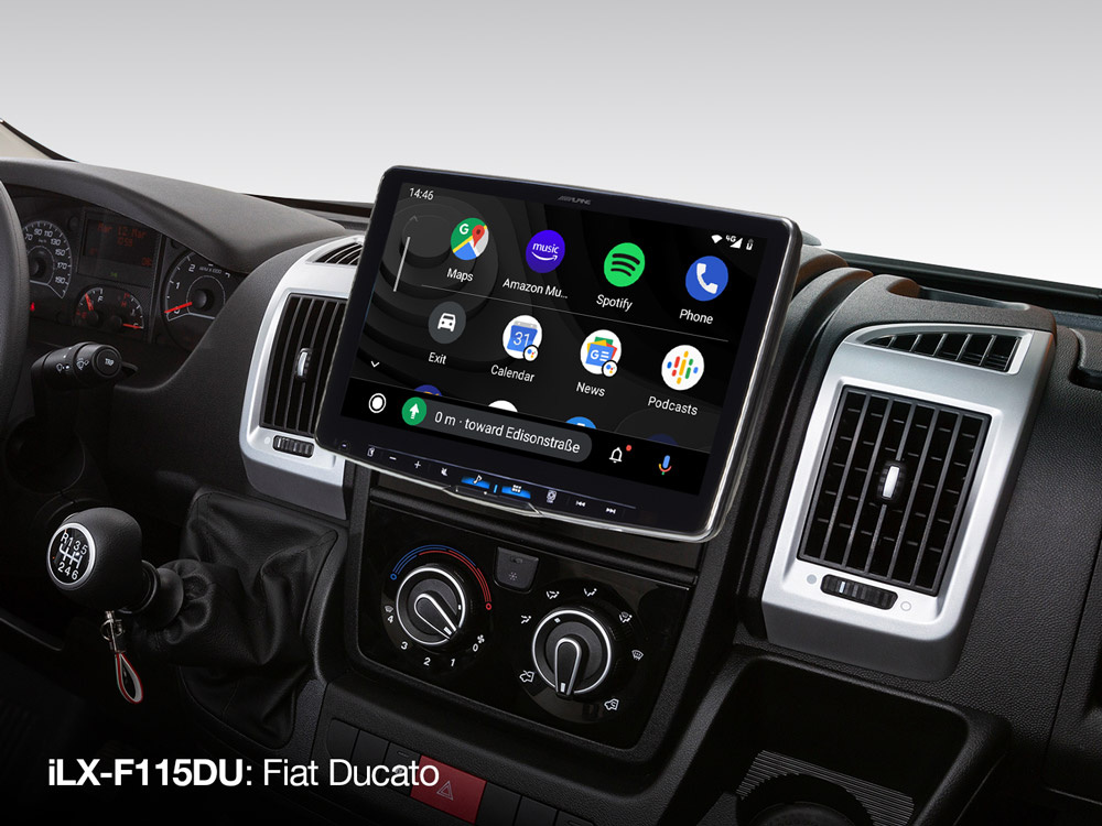 Alpine iLX-F115KIT-DU (Halo 11), bilstereo till Fiat Ducato -21 med CarPlay och DAB+