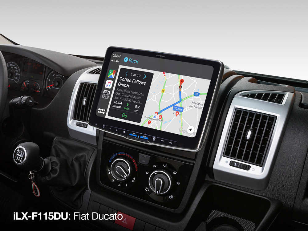 Alpine iLX-F115KIT-DU (Halo 11), bilstereo till Fiat Ducato -21 med CarPlay och DAB+