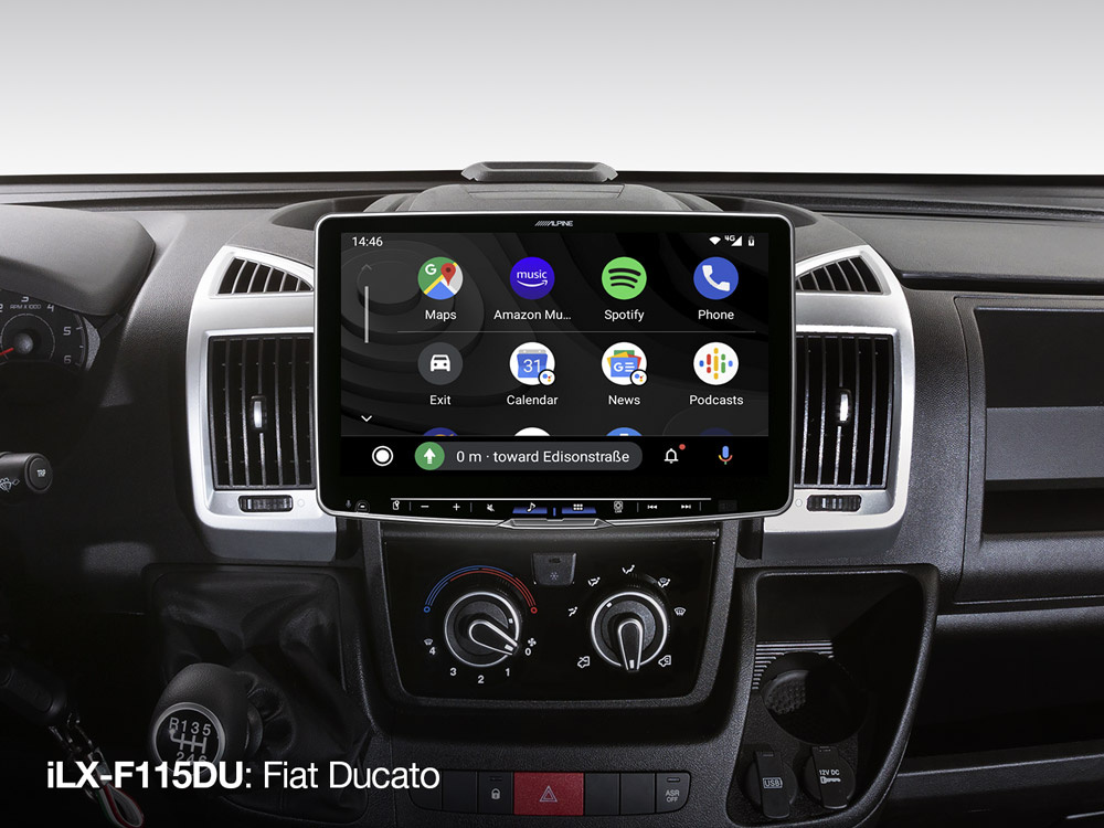 Alpine iLX-F115KIT-DU (Halo 11), bilstereo till Fiat Ducato -21 med CarPlay och DAB+