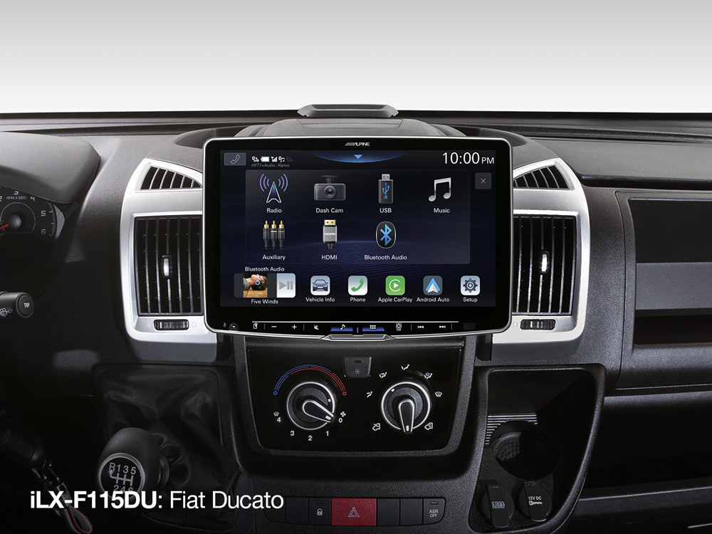 Alpine iLX-F115KIT-DU (Halo 11), bilstereo till Fiat Ducato -21 med CarPlay och DAB+