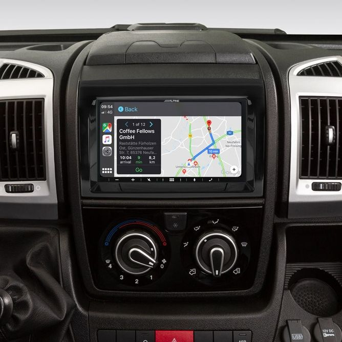 Alpine ILX-W690DU, modellanpassad bilstereo med CarPlay, Android Auto och 3 par lågnivå