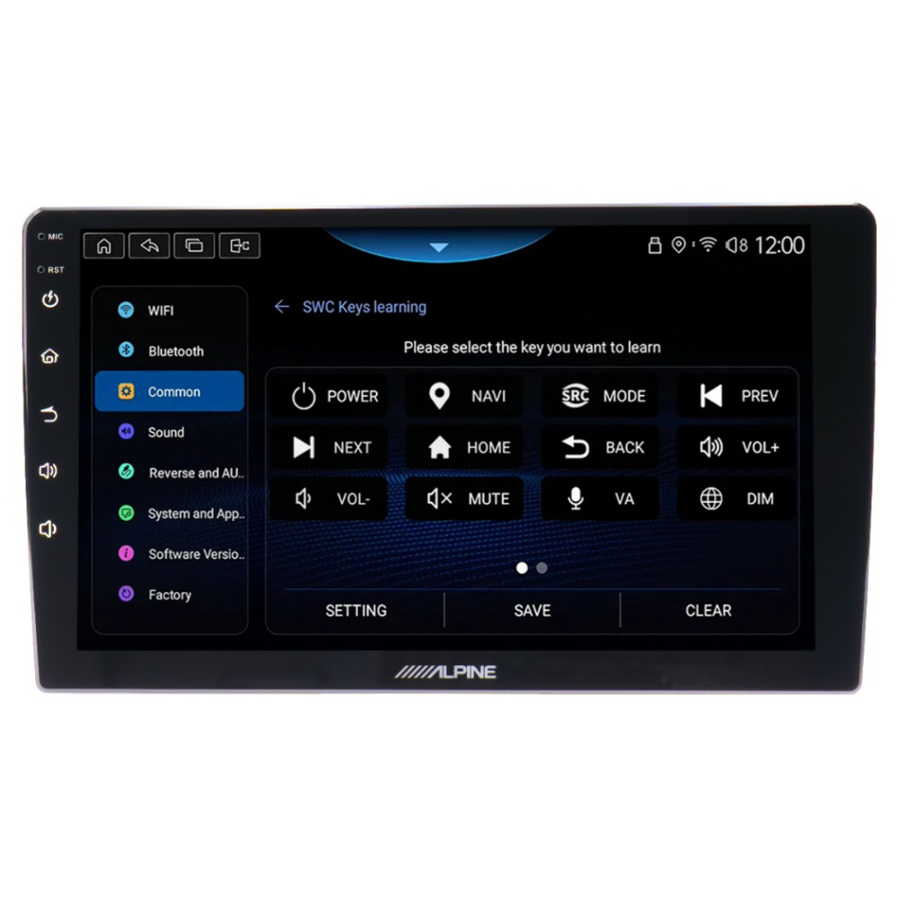 Alpine INE-AW409S, 9-tums bilstereo med trådlös CarPlay/Android Auto