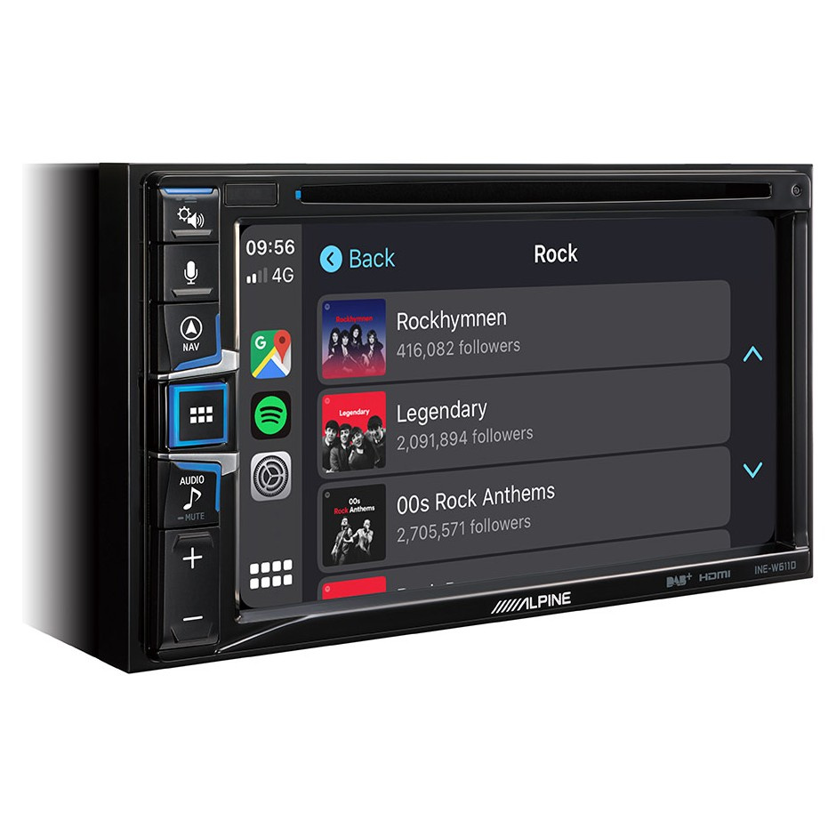 Alpine INE-W611DU, bilstereo med CarPlay, Android Auto och DAB+ till Ducato 2006-2021