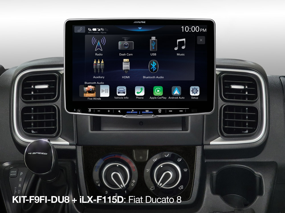Alpine KIT-F9FI-DU8, installationskit för Fiat Ducato 8