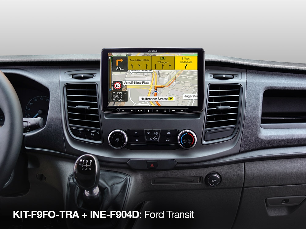 Alpine KIT-F9FO-TRA, installationskit för Ford Transit Custom 2018->