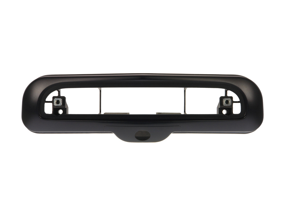 Monteringskit för backkamera med svart ram, designad för Fiat Ducato.