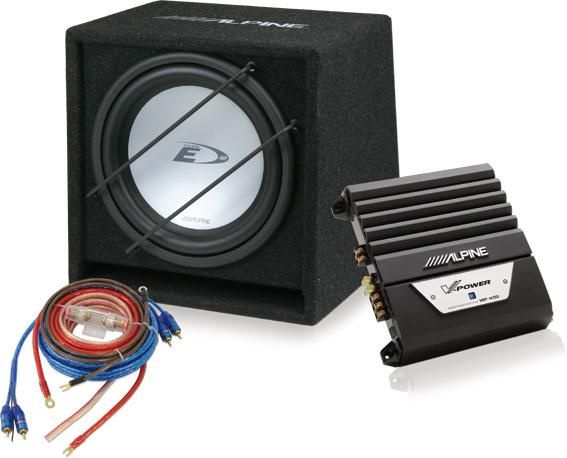 Alpine SBE12KIT, 12 tum baslåda med monoblock och kabelkit