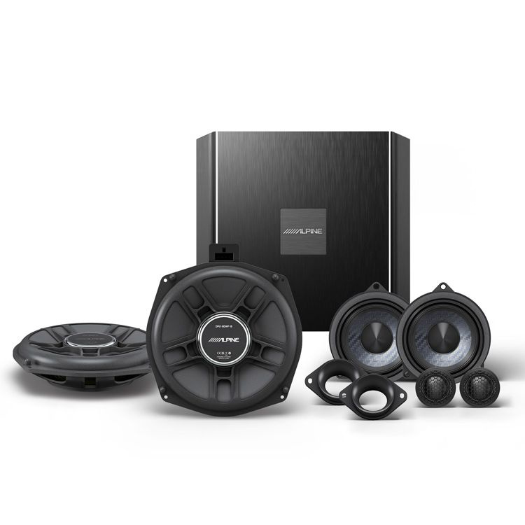 Ljudsystem med högtalare och förstärkare för BMW 2019 och framåt.