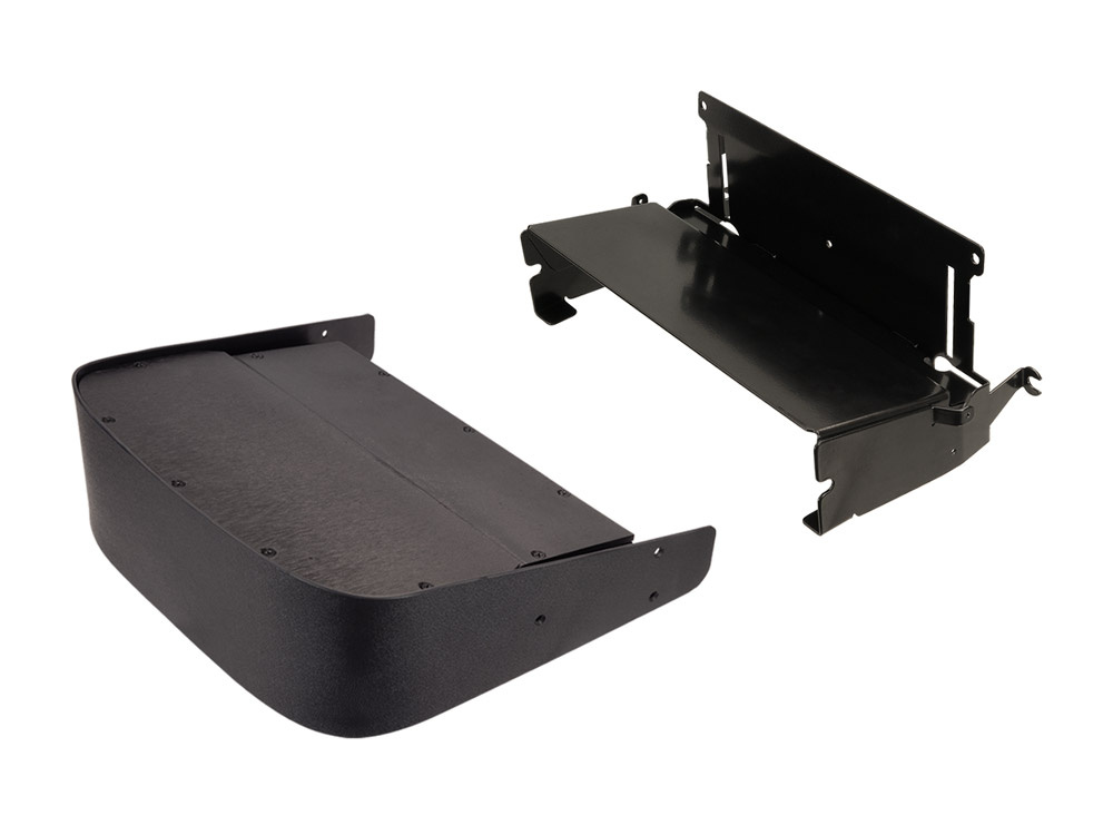 Produktkomponenter för baslåda till Fiat Ducato 3, svart färg.