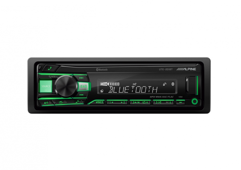 Alpine UTE-201BT, bilstereo med Bluetooth och handsfree, returexemplar