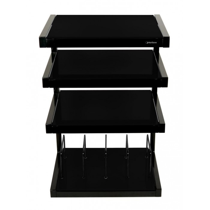 Norstone Esse Hifi Vinyl, svart stereobänk