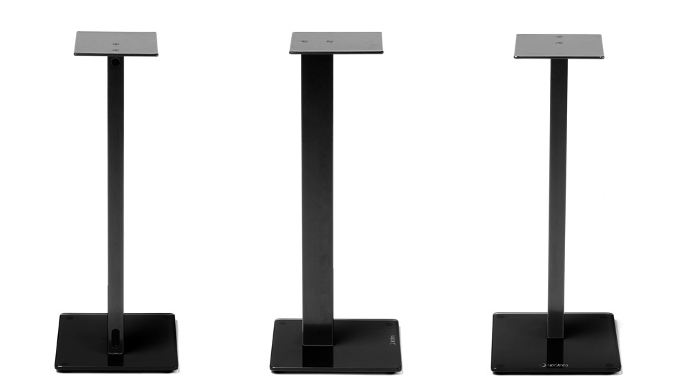 Norstone Esse Stand, högtalarstativ med svart fot 61 cm höga