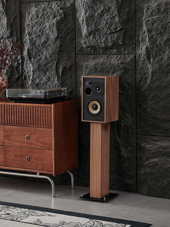 Norstone Alva Plus Högtalarstativ, ljus ek