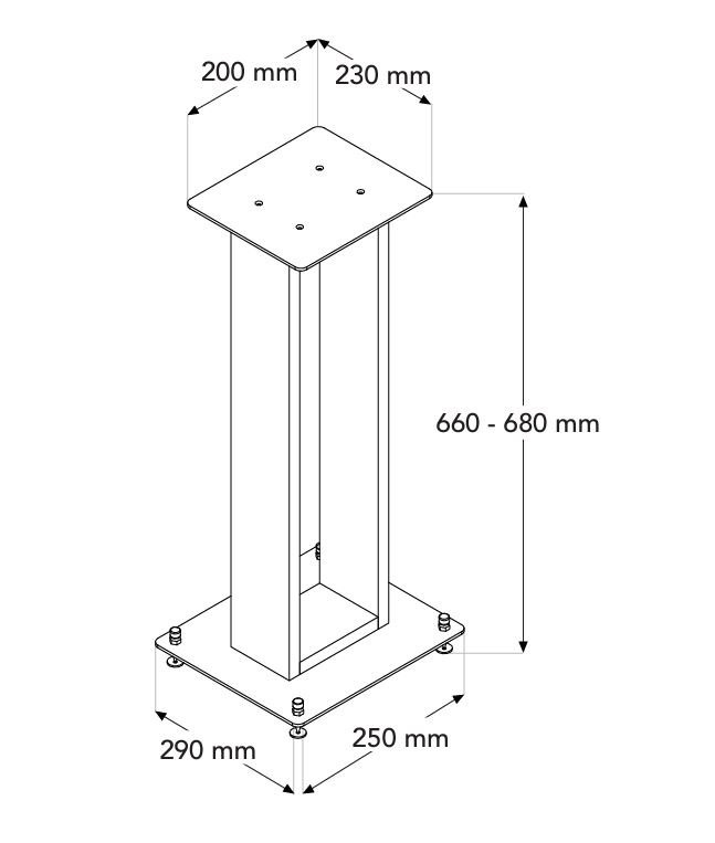 Norstone Alva Plus Högtalarstativ, valnöt