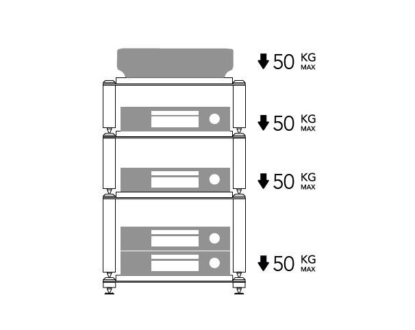 Norstone Copenhagen 1 hyllplan, ek