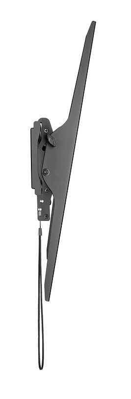 Tiltbart väggfäste för TV i svart, designat för enkel montering och justering.