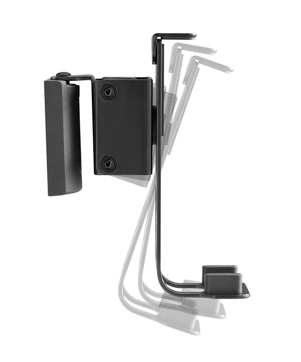 Justerbart väggfäste i svart för Sonos One, med flexibel monteringsdesign.