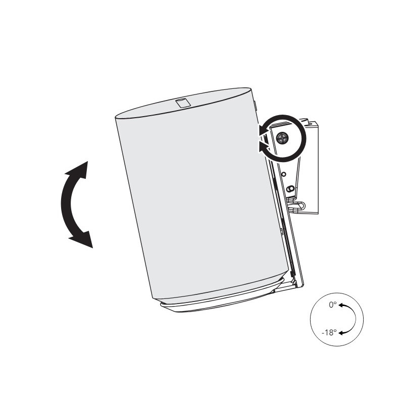 Norstone Sonos Era 100 WM tiltbart väggfäste, svart 