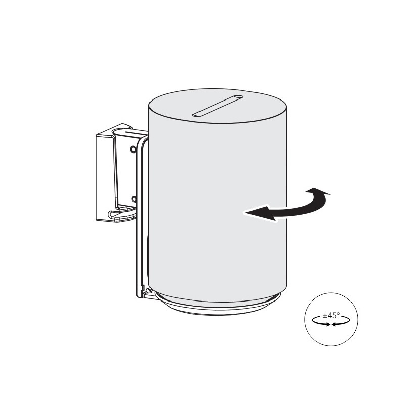 Norstone Sonos Era 100 WM tiltbart väggfäste, svart 