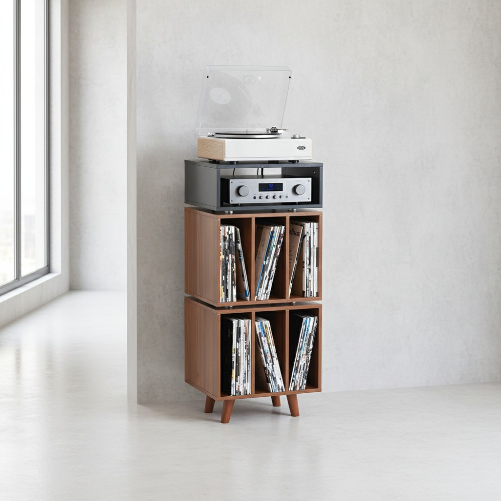 Norstone Stockholm 1100, svart/valnöt