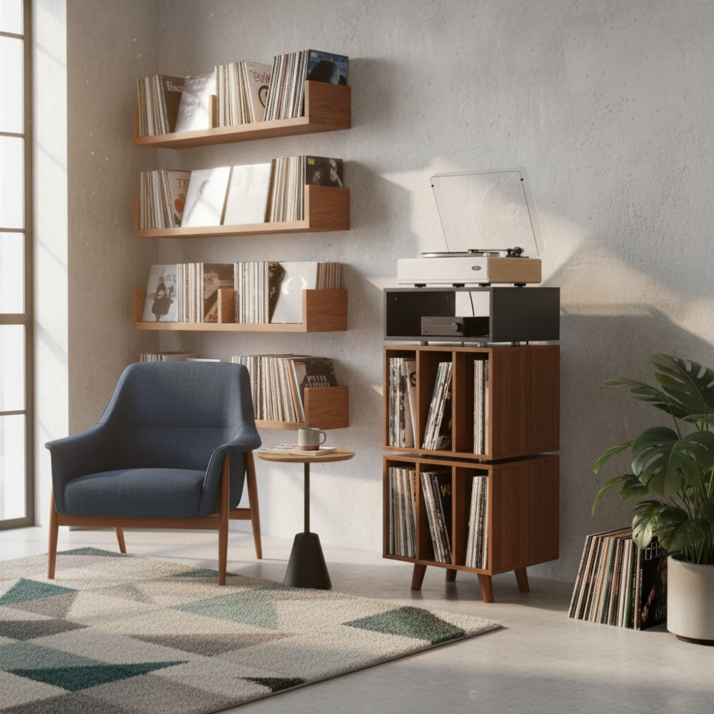 Norstone Stockholm 1100, svart/valnöt