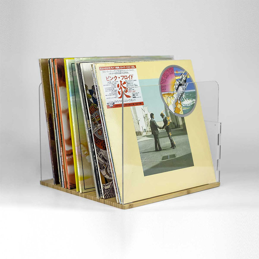 NorStone Vinyl LP Rack, bambu