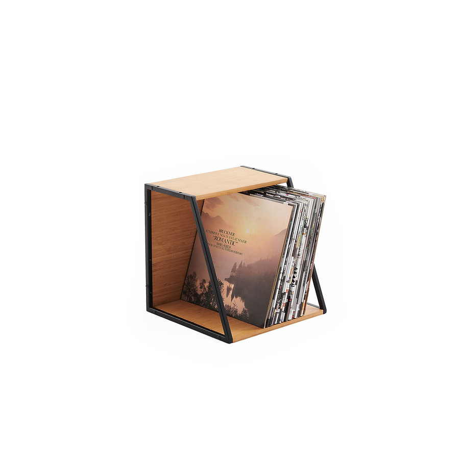 NorStone Vinyl LP Case, bambu/svart