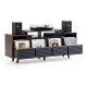 NorStone Oslo Vinyl 1600 mediabänk svart/valnöt NorStone Oslo Vinyl 1600 mediabänk svart/valnöt