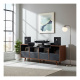 NorStone Oslo Vinyl 1600 mediabänk svart/valnöt NorStone Oslo Vinyl 1600 mediabänk svart/valnöt