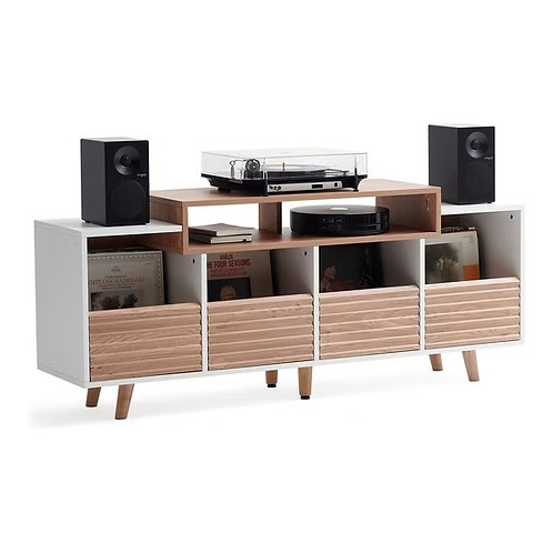 NorStone Oslo Vinyl 1600 mediabänk vit/ek