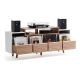 NorStone Oslo Vinyl 1600 mediabänk vit/ek NorStone Oslo Vinyl 1600 mediabänk vit/ek
