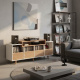 NorStone Oslo Vinyl 1600 mediabänk vit/ek NorStone Oslo Vinyl 1600 mediabänk vit/ek