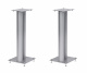 Norstone Stylum 2, högtalarstativ matt silver 60 cm höga Högtalarstativ i matt silver, 60 cm höga, med stabil bas och plattform.