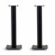 Norstone Stylum 3, högtalarstativ mattsvarta 80 cm höga Två mattsvarta högtalarstativ, 80 cm höga, med stabila baser.