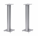 Norstone Stylum 3, högtalarstativ matt silver 80 cm höga Högtalarstativ i matt silver, 80 cm höga, med fyrkantig basplatta.
