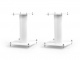 Norstone Stylum S, högtalarstativ mattvita 20 cm höga Högtalarstativ i mattvitt, 20 cm höga, med stabila fötter och plattformar.