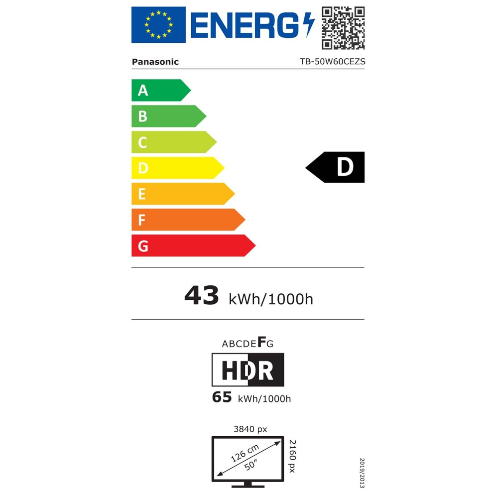Panasonic TB-50W60CEZS, 50-tums 4K LED-TV med TiVo
