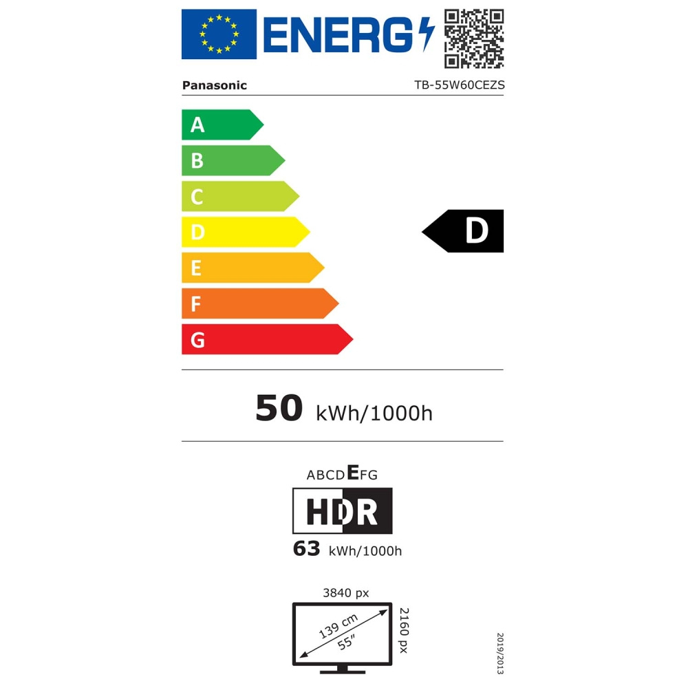 Panasonic TB-55W60CEZS, 55-tums 4K LED-TV med TiVo